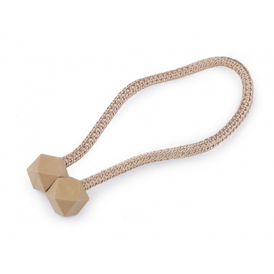 Dekorační úvaz / šňůra na závěsy s magnetem | Mimib