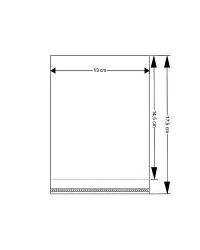 PP sáček s lepicí klopou 13x14,5 cm | Mimib