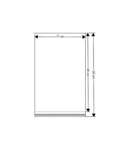 PP sáček s lepicí klopou 17x28 cm | Mimib