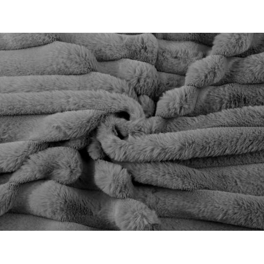 Oděvní / dekorační kožešina pruhy / imitace činčily | Mimib