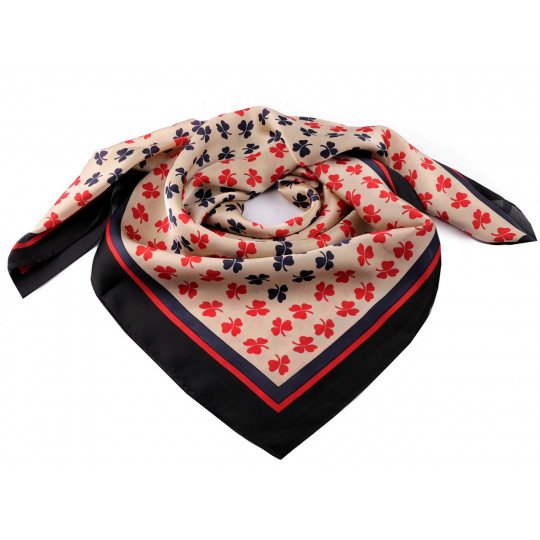 Saténový šátek 90x90 cm | Mimib