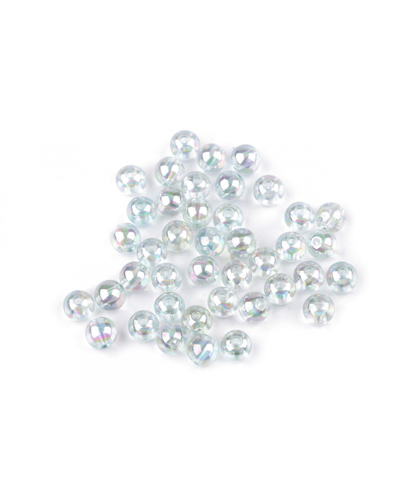 Plastové korálky duhové Ø8 mm | Mimib