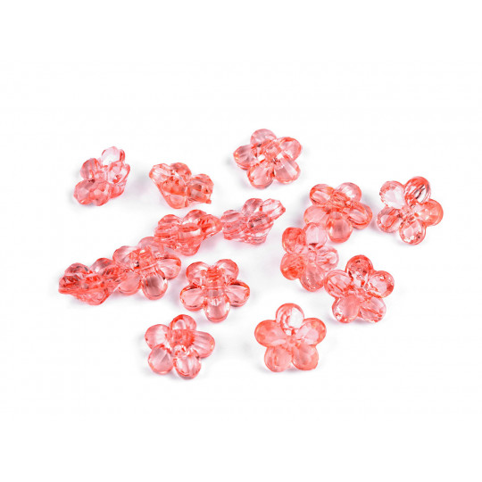 Plastové knoflíky / korálky květ Ø12 mm | Mimib
