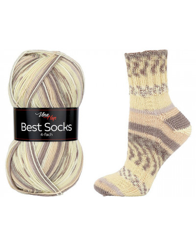 Pletací příze Best Socks samovzorovací / ponožkovka 100 g | Mimib