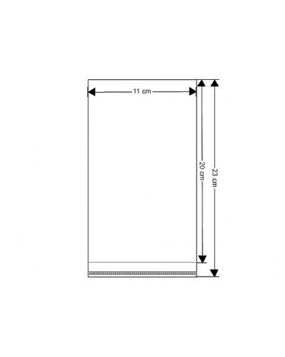 PP sáček s lepicí klopou 11x20 cm | Mimib