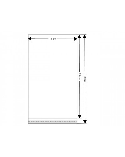 PP sáček s lepicí klopou 14x25 cm | Mimib