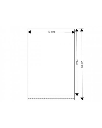 PP sáček s lepicí klopou 13x20 cm | Mimib