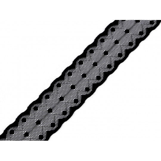 Elastická krajka / vsadka šíře 30 mm | Mimib