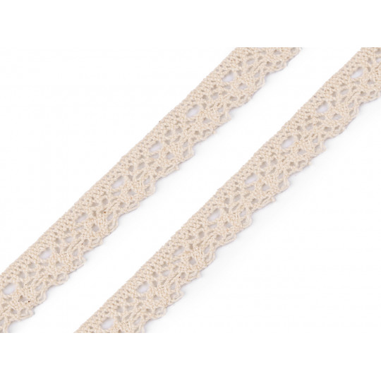 Bavlněná krajka  paličkovaná šíře 15 mm | Mimib