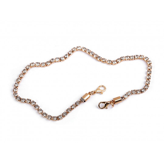 Štrasový řetízek na kabelky i oděvy 32,5 cm | Mimib