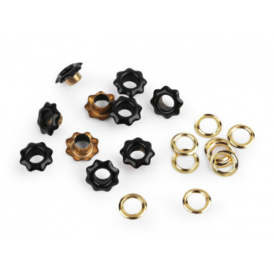 Průchodky s podložkou vnitřní Ø5 mm / vnější Ø11 mm květ | Mimib