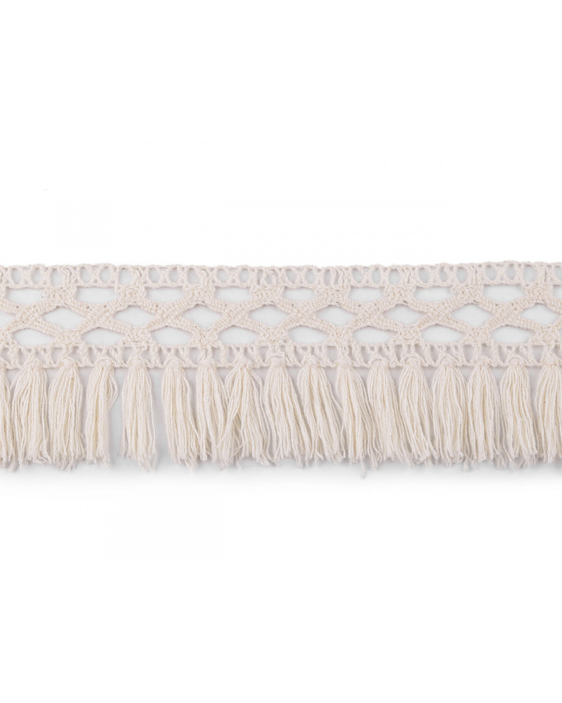 Bavlněné třásně / krajka šíře 55 mm | Mimib