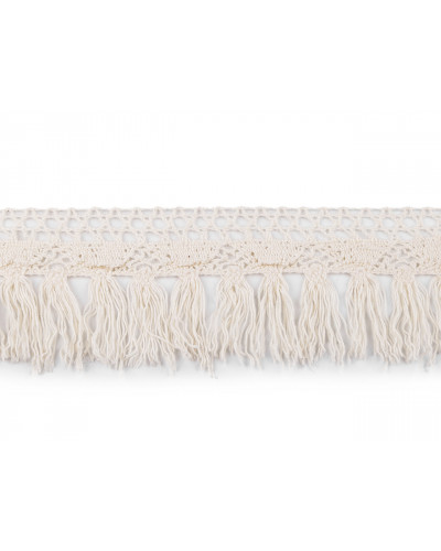 Bavlněné třásně / krajka šíře 55 mm | Mimib