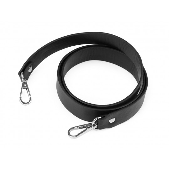 Koženkový popruh / ucho na kabelku s karabinami šíře 2,4 cm | Mimib