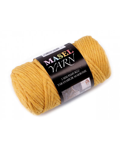 Recyklovaná bavlněná příze macrame Ø5 mm | Mimib