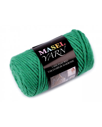 Recyklovaná bavlněná příze macrame Ø5 mm | Mimib