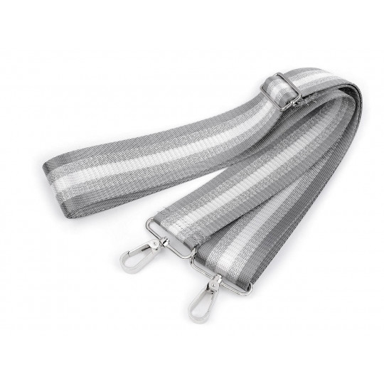 Textilní ucho / popruh na tašku s karabinami šíře 5 cm | Mimib