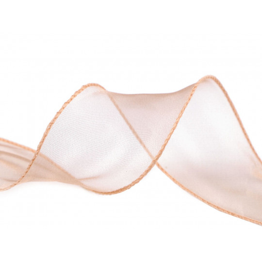 Organzová stuha s perleťovým leskem šíře 55 mm | Mimib