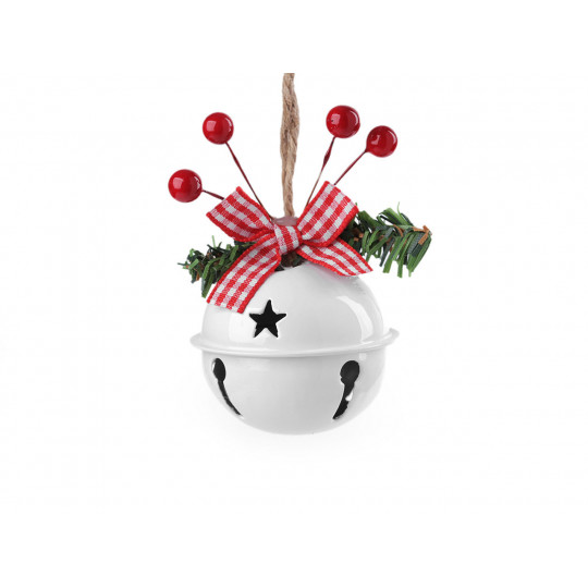 Kovový zvoneček, rolnička k zavěšení | Mimib