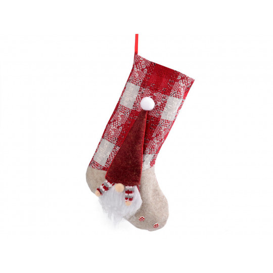 Mikulášská / vánoční punčocha 24x44 cm | Mimib