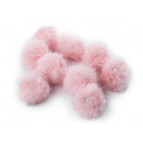 Kožešinová bambule s poutkem Ø3,5 cm | Mimib