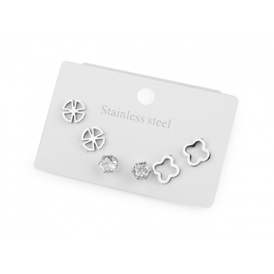 Náušnice z nerezové oceli sada | Mimib