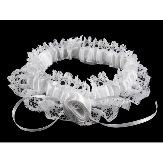 Svatební podvazek krajkový | Mimib