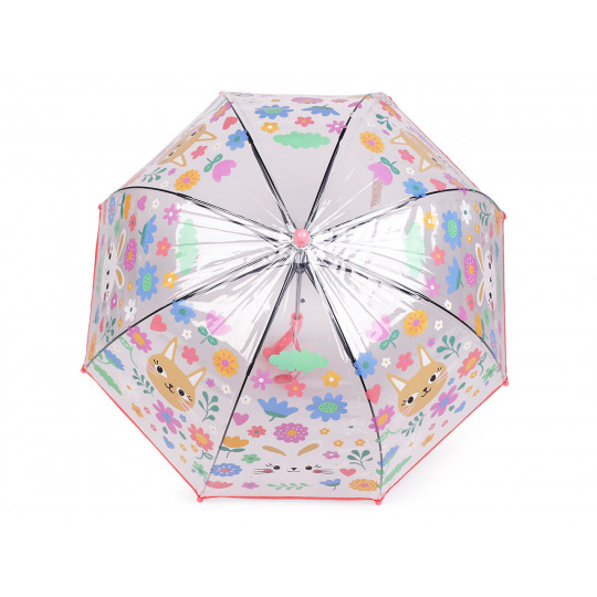 Dětský průhledný vystřelovací deštník | Mimib