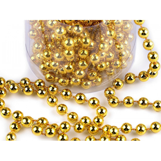 Perlový řetěz Ø6 mm vánoční | Mimib