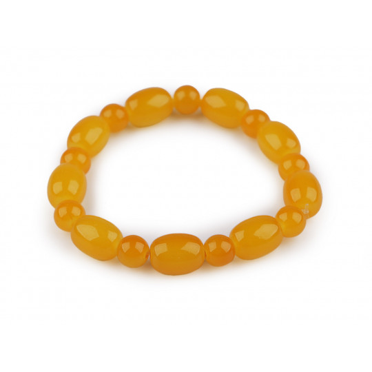 Náramek pružný ze skleněných korálků | Mimib