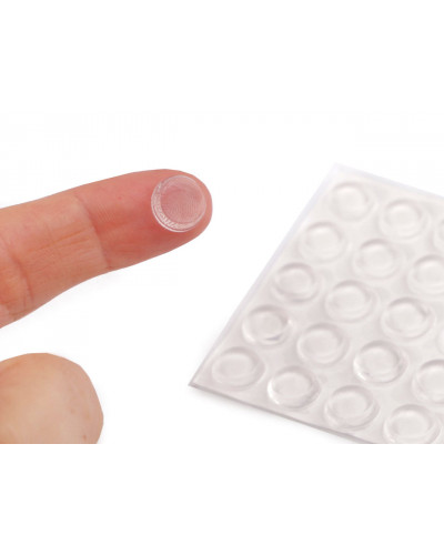 Samolepicí protiskluzové podložky silikonové 25 ks Ø9 mm | Mimib