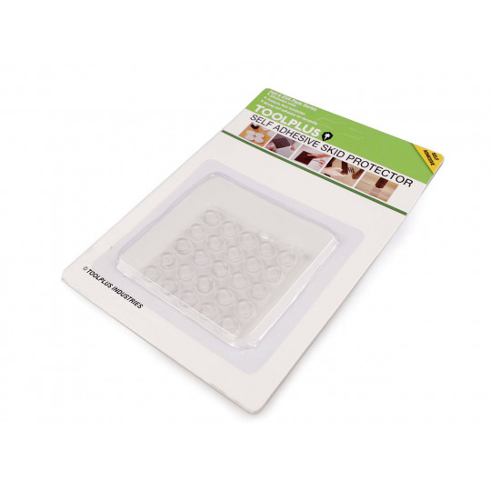 Samolepicí protiskluzové podložky silikonové 25 ks Ø9 mm | Mimib