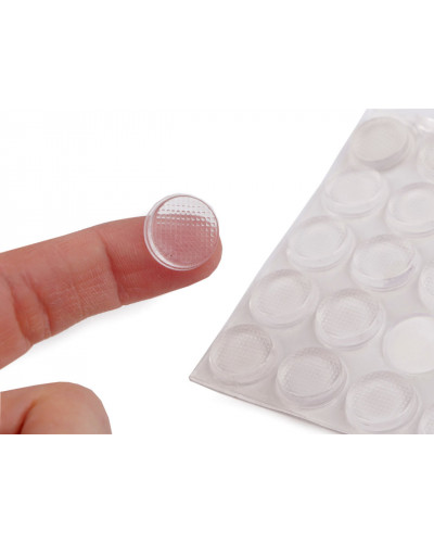 Samolepicí protiskluzové podložky silikonové 20 ks Ø15 mm | Mimib