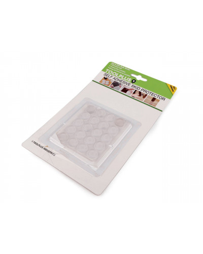 Samolepicí protiskluzové podložky silikonové 20 ks Ø15 mm | Mimib