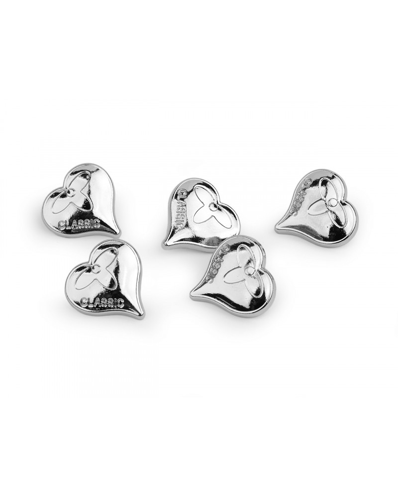 Kovový knoflík srdce velikost 24", 28" | Mimib