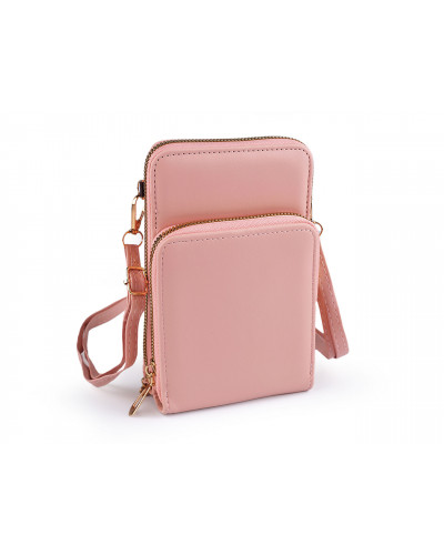 Peněženka s kapsou na mobil přes rameno crossbody 11,5x18 cm | Mimib