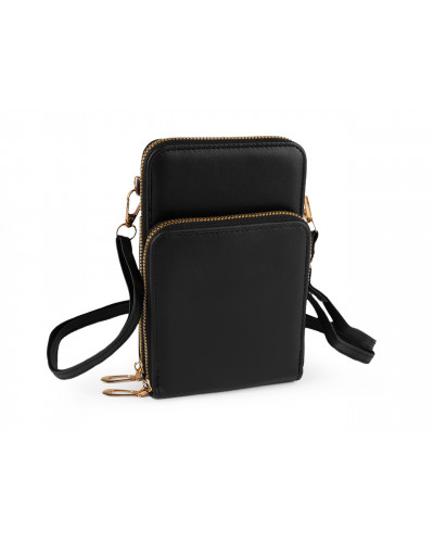 Peněženka s kapsou na mobil přes rameno crossbody 11,5x18 cm | Mimib