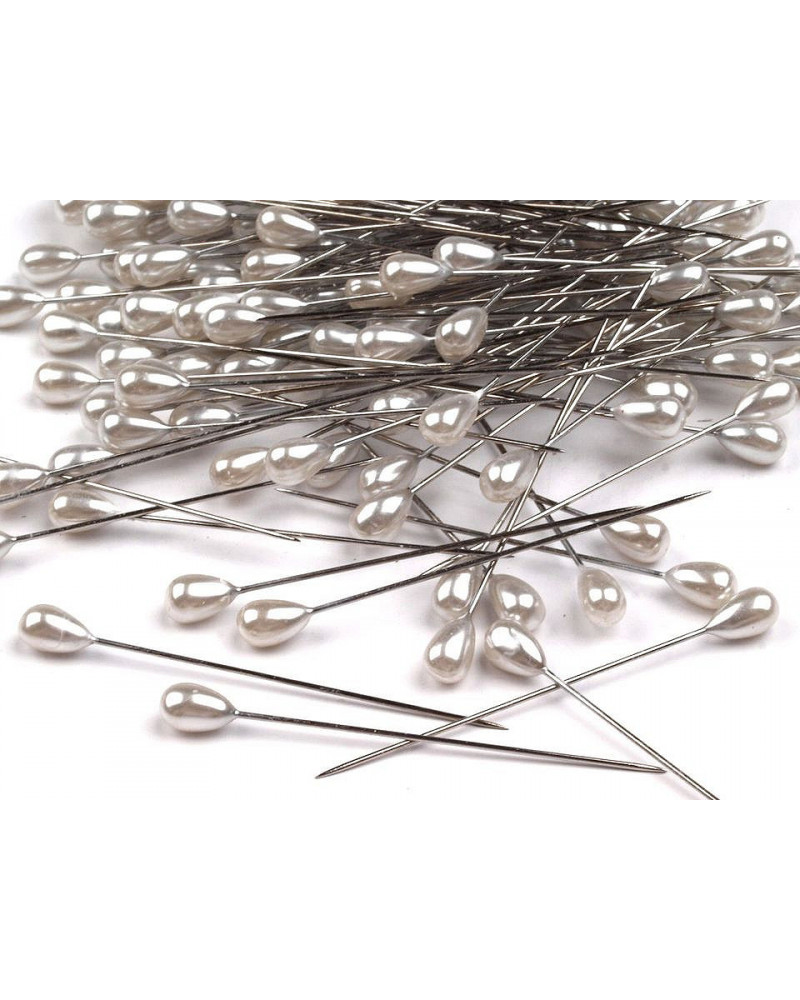 Ozdobné špendlíky délka 55 mm perleť | Mimib