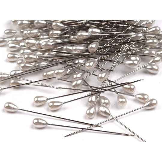 Ozdobné špendlíky délka 55 mm perleť | Mimib