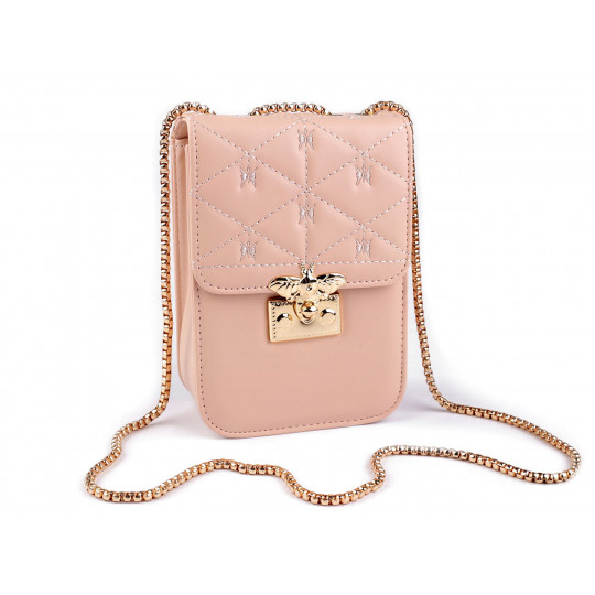 Dámská kabelka prošívaná crossbody s včelou 13x18,5 cm | Mimib