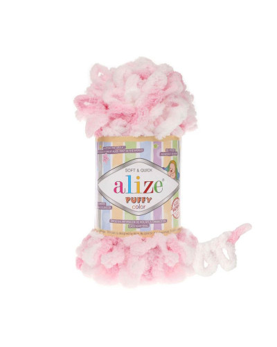 Pletací příze Alize Puffy Color 9 m, 100 gr. | Mimib