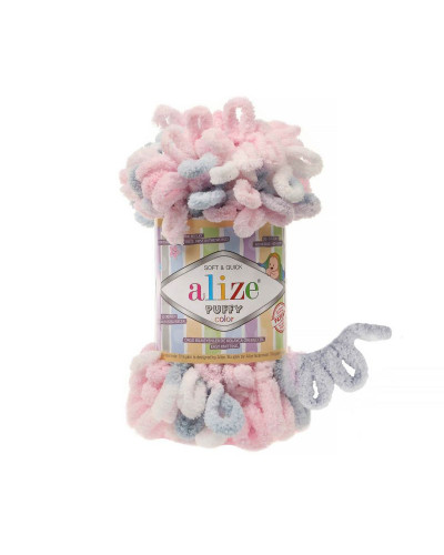 Pletací příze Alize Puffy Color 9 m, 100 gr. | Mimib