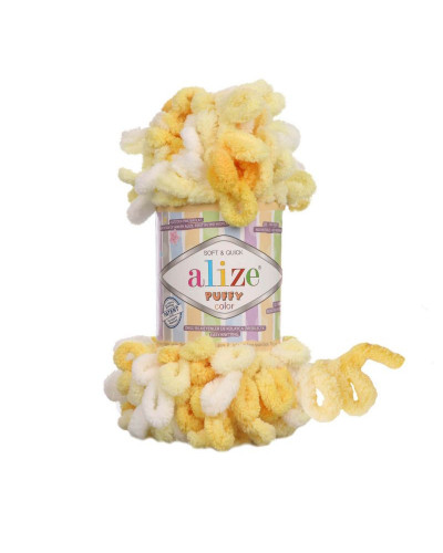 Pletací příze Alize Puffy Color 9 m, 100 gr. | Mimib