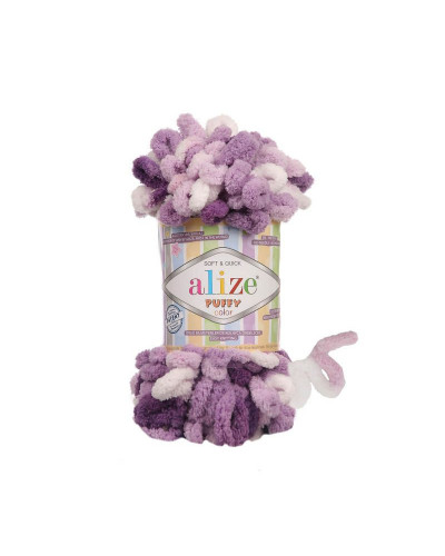 Pletací příze Alize Puffy Color 9 m, 100 gr. | Mimib