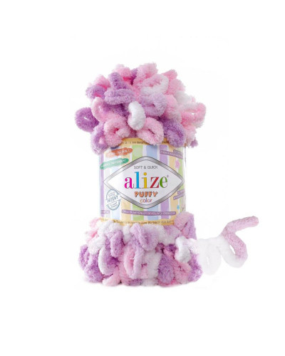 Pletací příze Alize Puffy Color 9 m, 100 gr. | Mimib