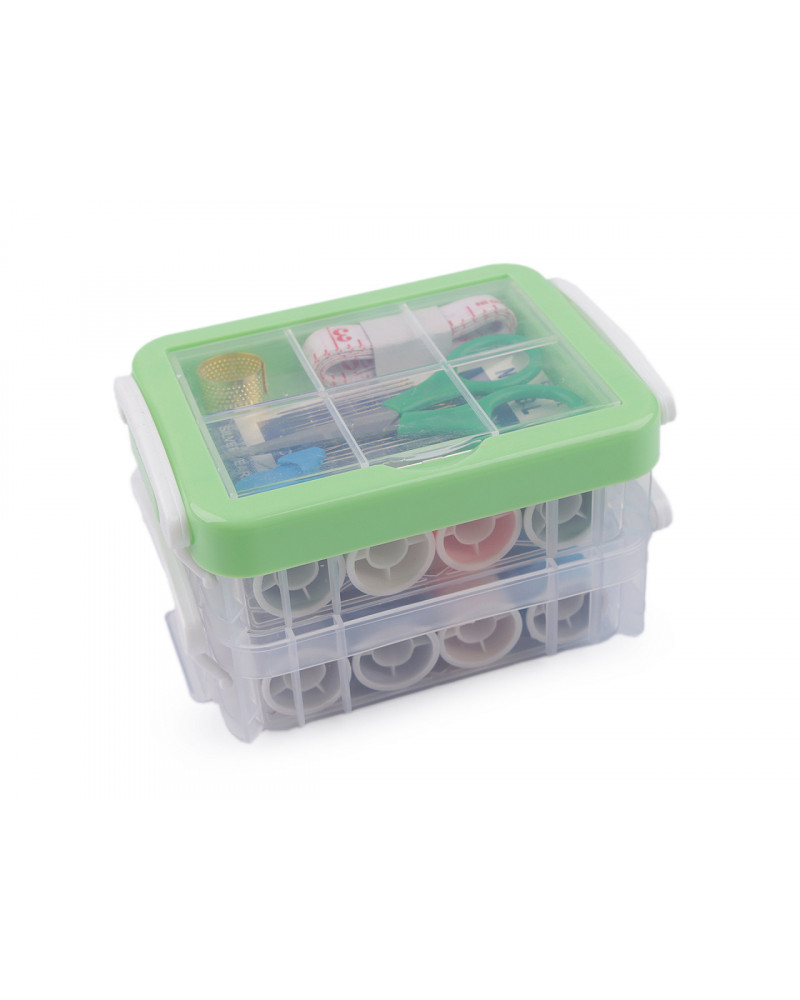 Sada na šití v boxu dvoupatrová - 1 sada | Mimib