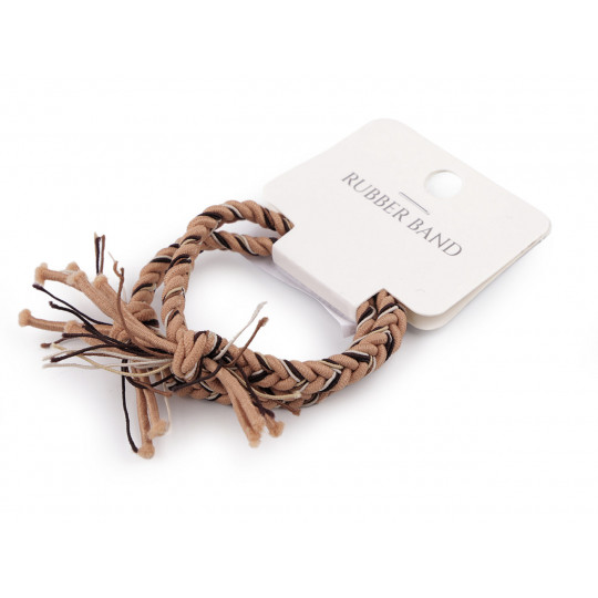 Gumičky do vlasů splétané sada - 1 karta | Mimib