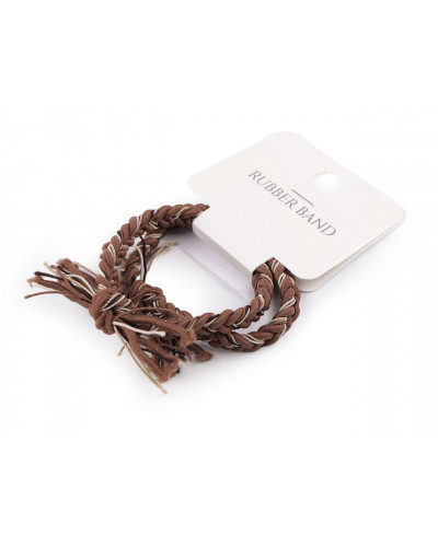 Gumičky do vlasů splétané sada - 1 karta | Mimib