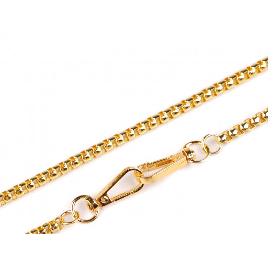 Řetízek na kabelky a mobilní telefony s karabinou délka 120 cm - 1 ks | Mimib