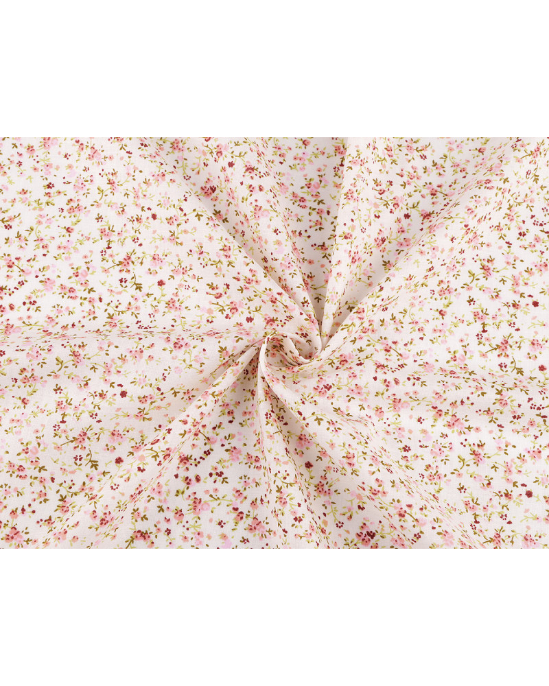 Bavlněná látka / plátno drobné květinky - 1 m | Mimib